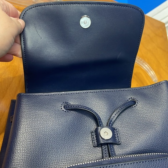 Kate Spade Navy Leather Back Pack - Picture 5 of 7